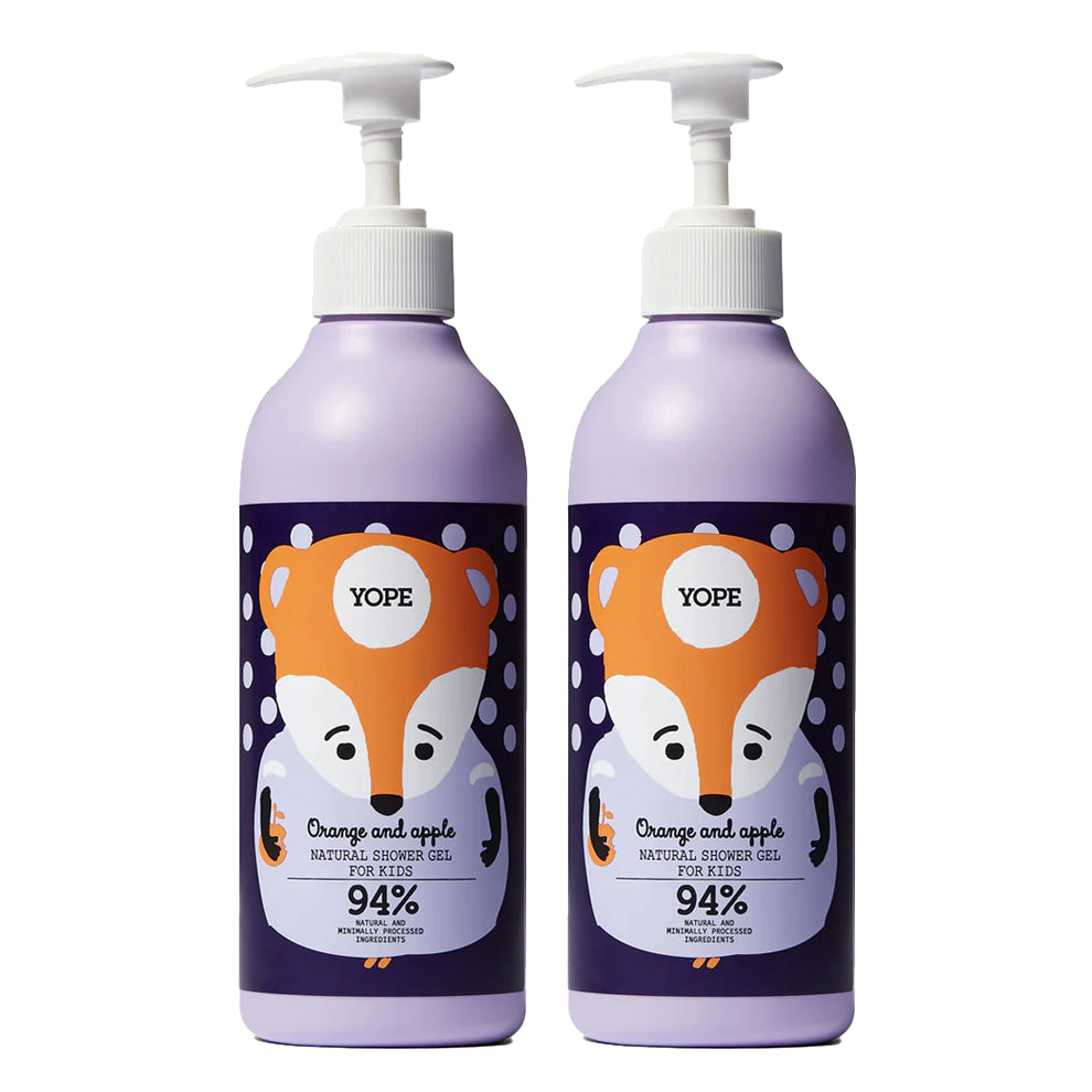 YOPE KIDS Natural Shower Gel Orange And Apple 400ml | BUY 1 GET 1