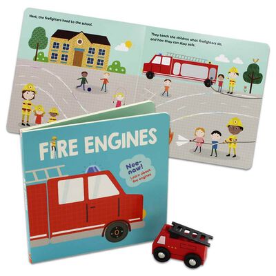 Fire Engines - With Wooden Toy