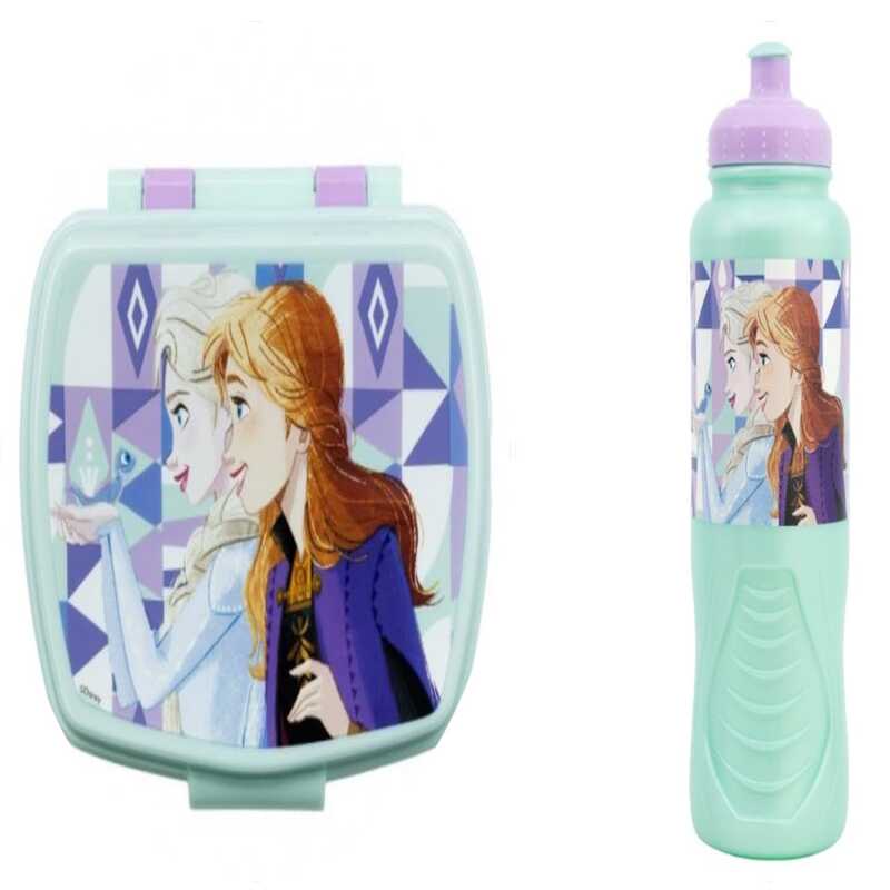 Stor - Frozen Package  Funny Sandwich Box And Sport Bottle 430ml