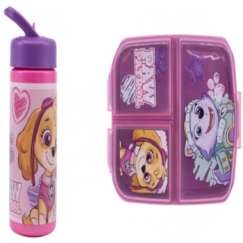 Stor - PAW PATROL Package  Multi Compartment Sandwich Box And Sipper Bottle 410ml