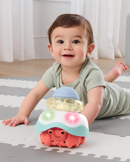 Skip Hop - Baby Stack & Crawl 4-in-1 Crab Baby Crawl Toy