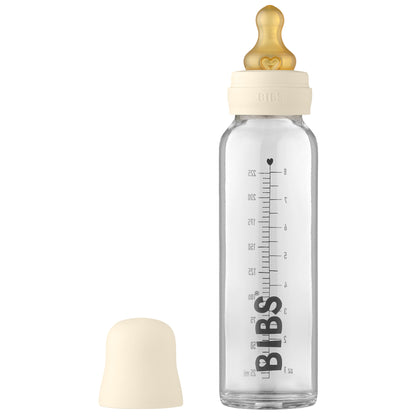 BIBS - Baby Glass Anti-Colic Bottle | 225ml | Ivory