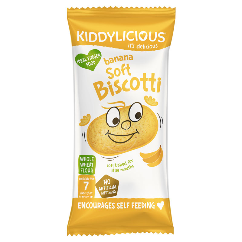 Kiddylicious - Banana Soft Biscotti | 6 Pack