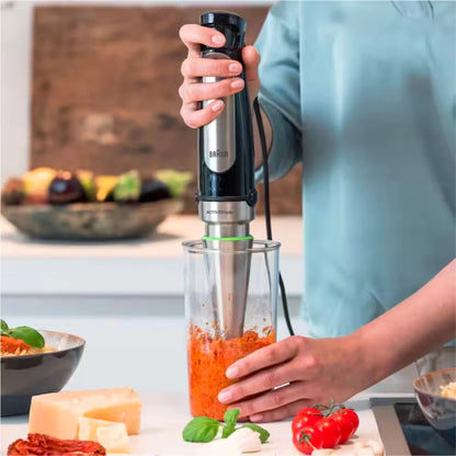 Braun - MultiQuick Immersion Hand Blender (2-Cup Food Processor, Whisk, Beaker)