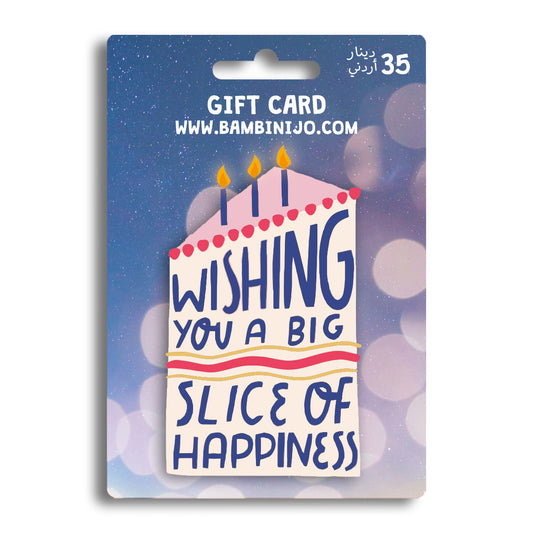 Digital Gift Card Voucher | Slice of Happiness