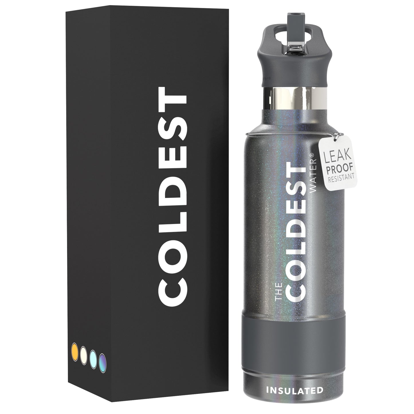 The Coldest Water - Straw Sports Bottle - 621ml - 21 OZ | Stardust