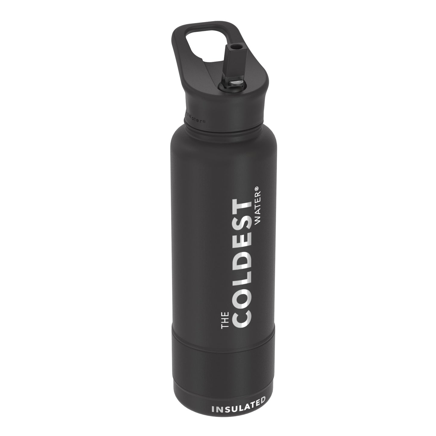 The Coldest Water - Straw Sports Bottle - 1182ml - 40 OZ - Stealth Black