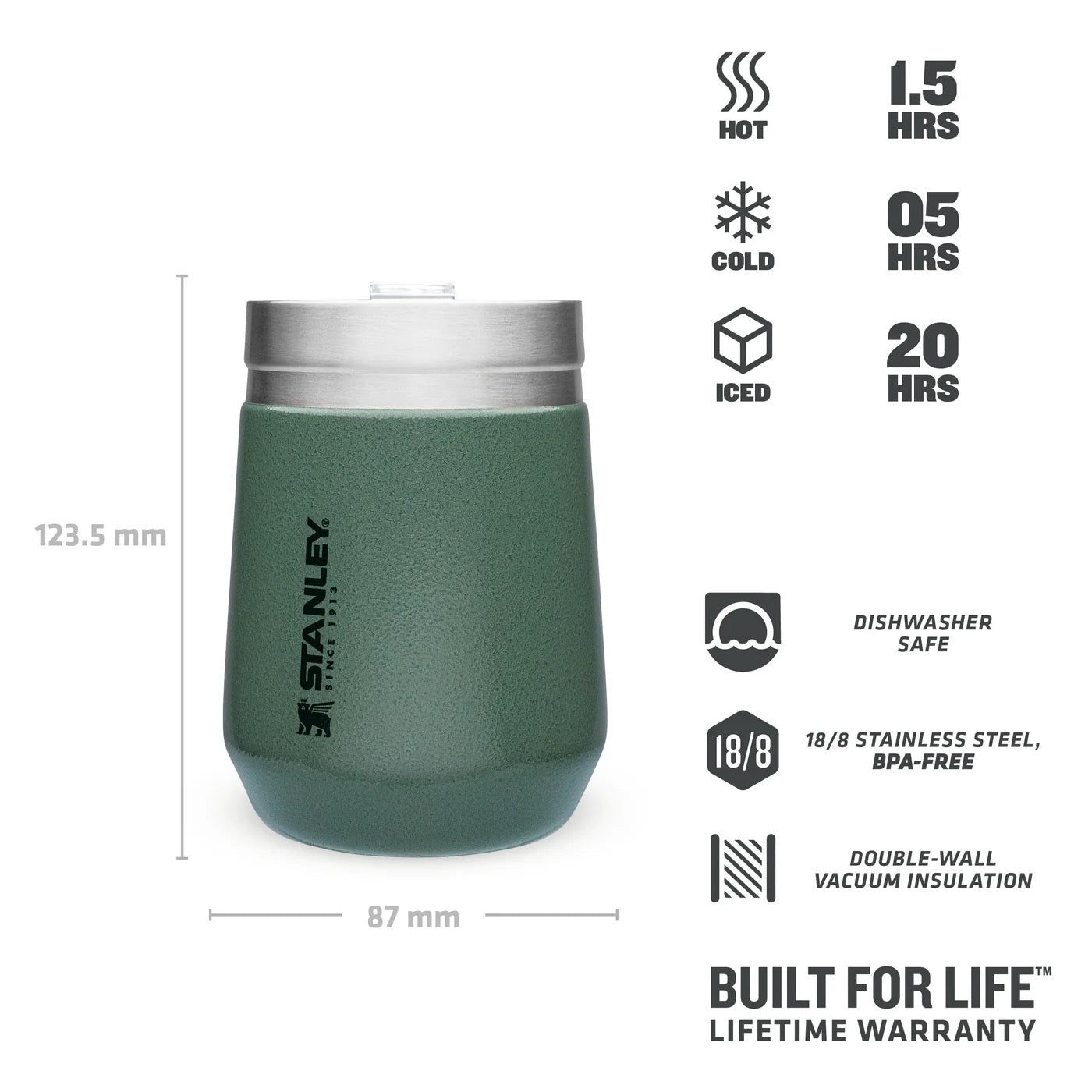 Stanley - The Everyday GO Tumbler | Matte Black Pebble  | 290ml