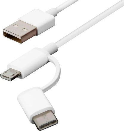 Xiaomi - 2-in-1 USB Cable | Micro USB to Type C | 100cm