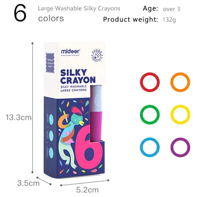 Mideer - Sliky Crayon | 6pc