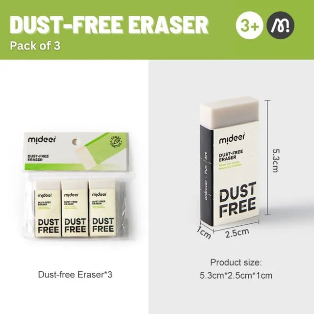 Mideer - Dust-free Eraser | 3pc