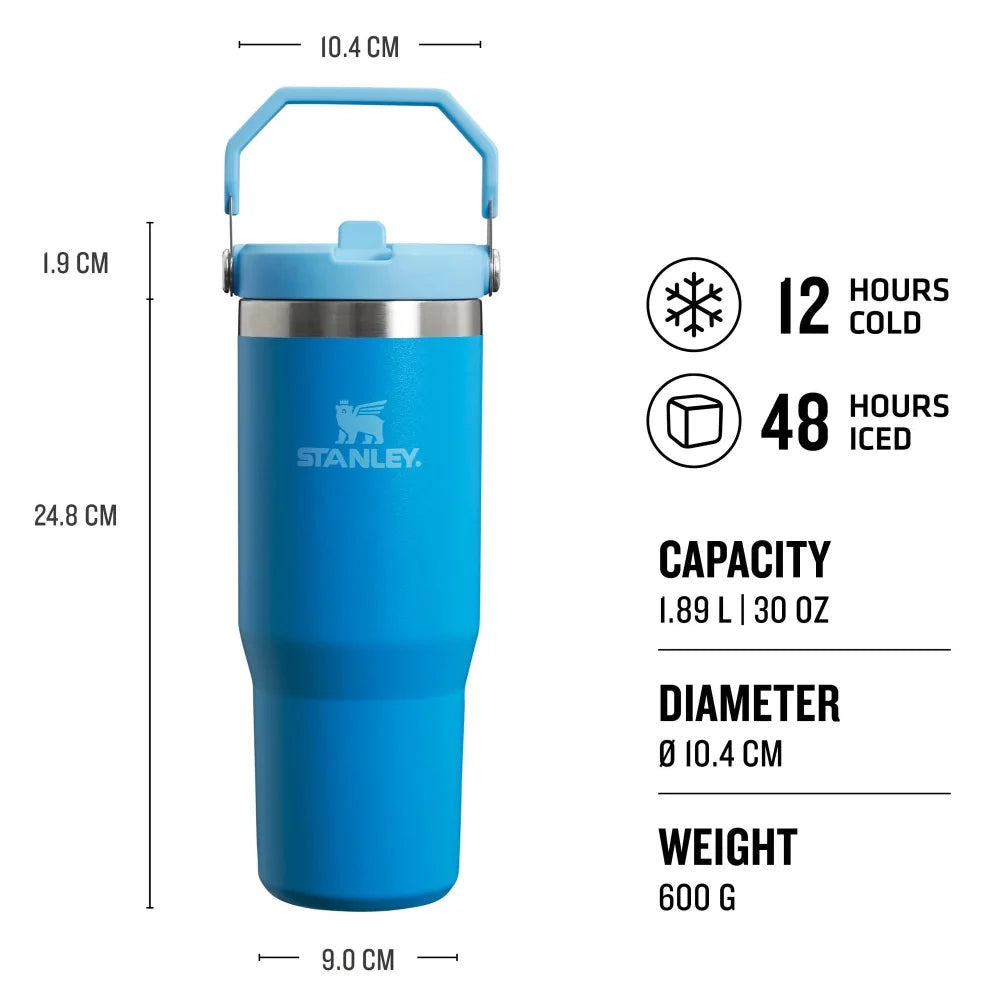 Stanley - The IceFlow™ Flip Straw Tumbler | Azure | 890ml