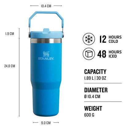 Stanley - The IceFlow™ Flip Straw Tumbler | Azure | 890ml