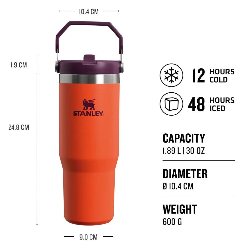 Stanley - The IceFlow™ Flip Straw Tumbler | Tigerlily Plum | 890ml