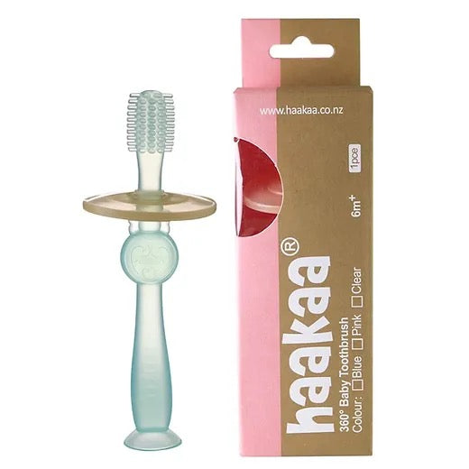 Haakaa - 360 Baby Toothbrush 6m+ | Blue