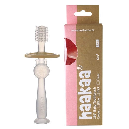 Haakaa - 360 Baby Toothbrush 6m+ | Clear