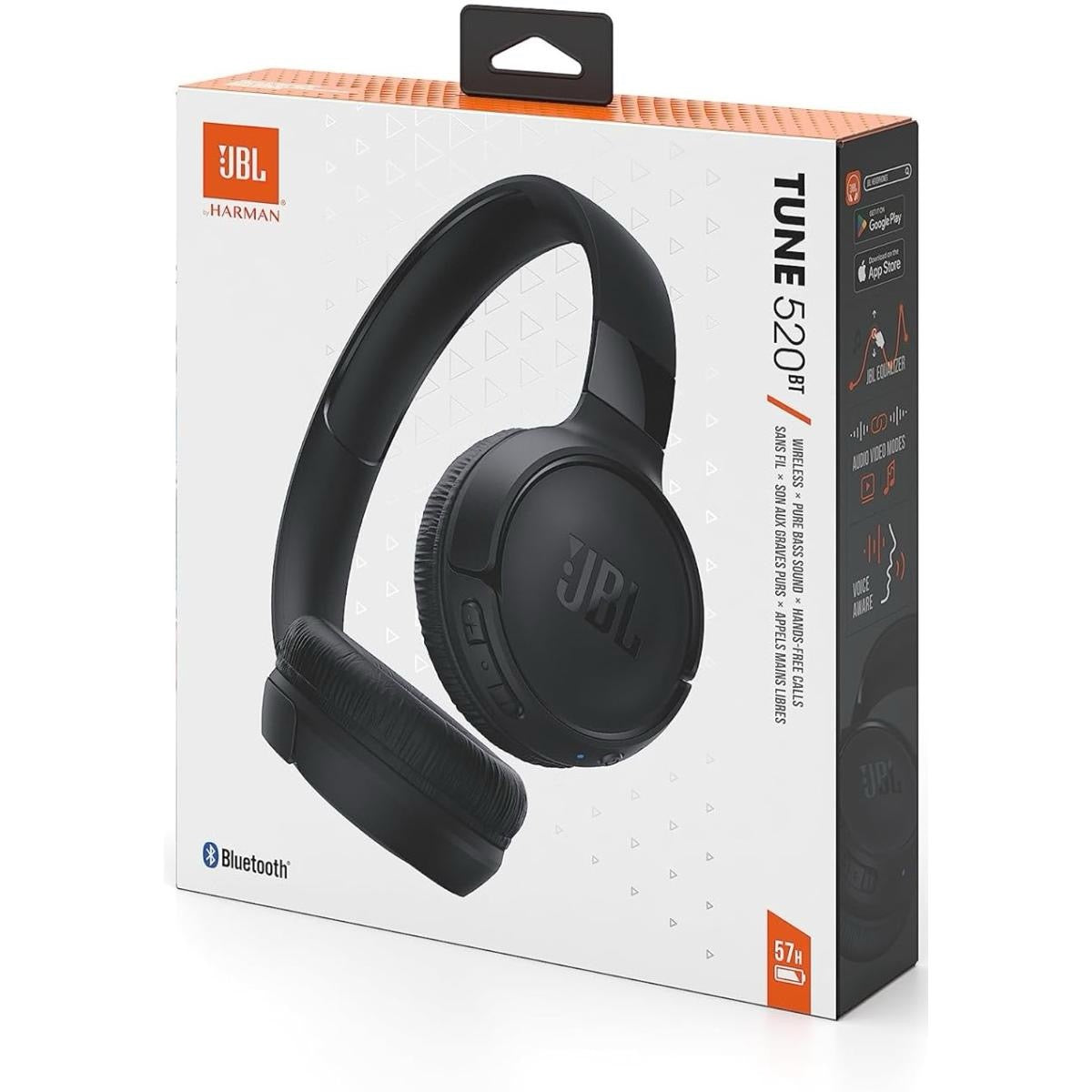 JBL - Wireless Headphones Tune 520BT | Black