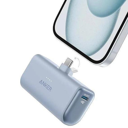 Anker - Nano Power Bank | 22.5W, Built-In USB-C Connector | Blue