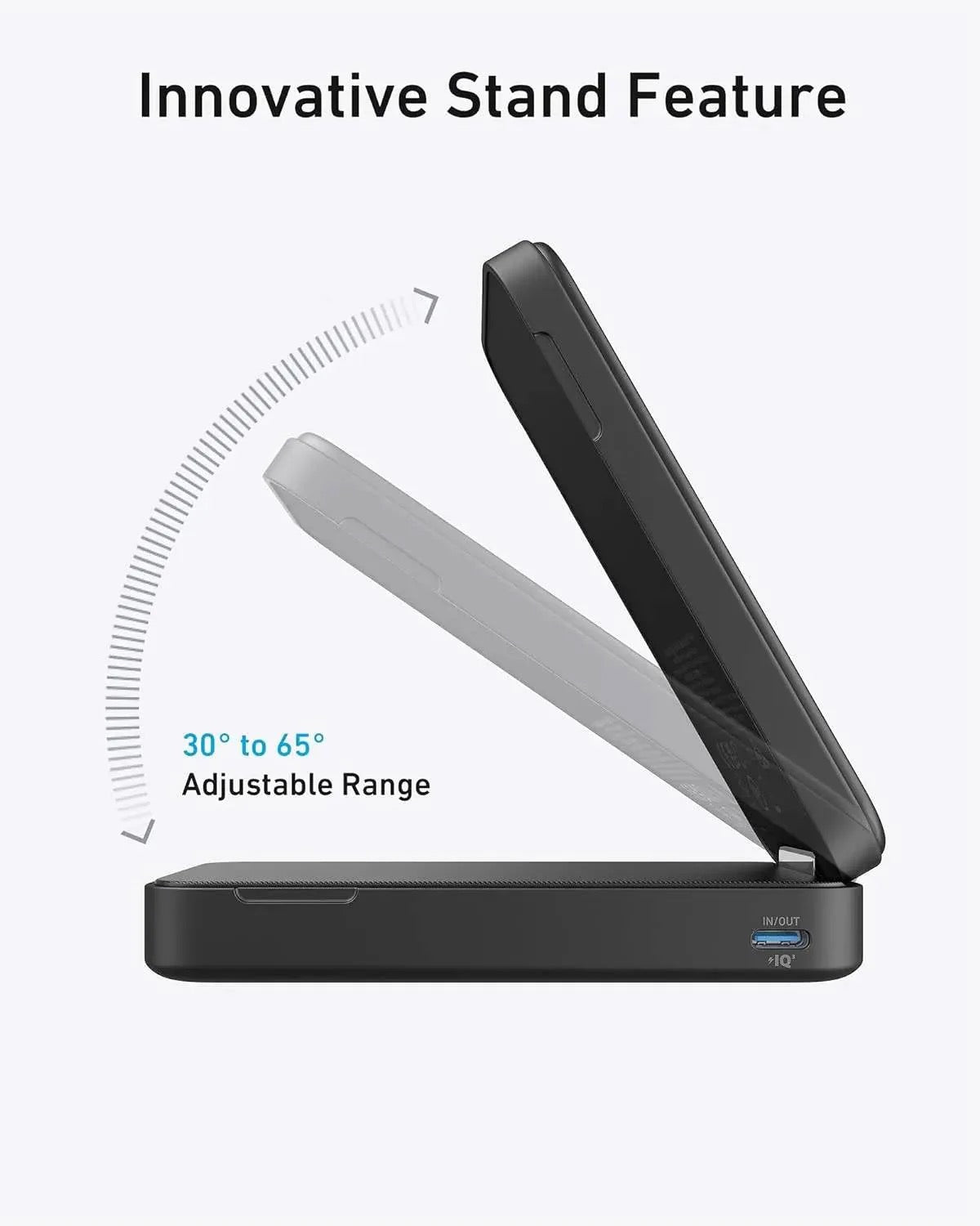 Anker - Wireless Charger | MagGo Power Bank | 6.6K - 15W | Black