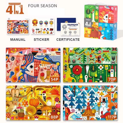 Mideer - 4 in 1 Puzzle | Seasons