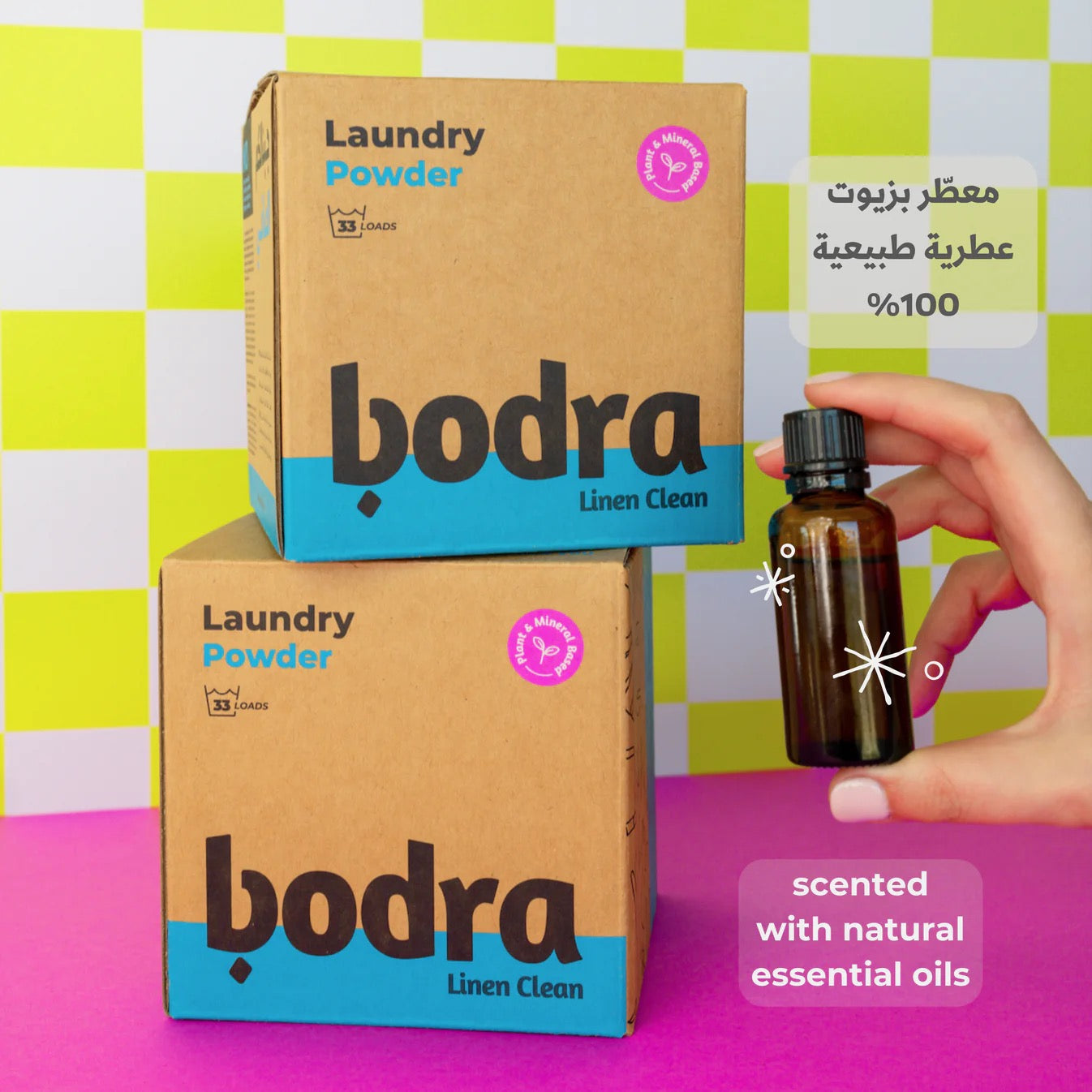 Bodra - Natural Scented Laundry Powder | 1 KG | 33 Loads