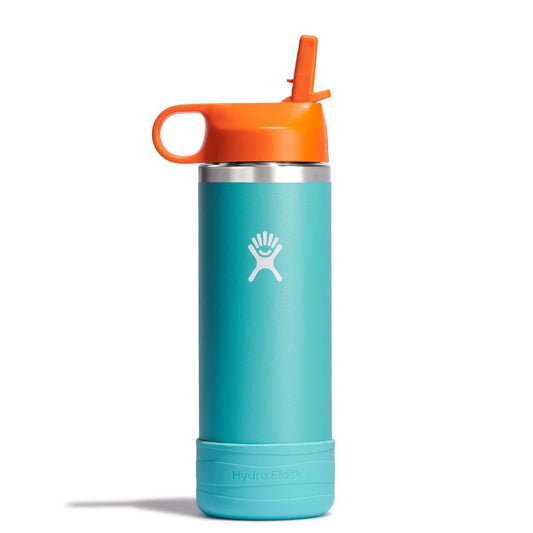 Hydro Flask - Kids Wide Mouth Straw Lid & Boot | SEASPRAY | 591 ml