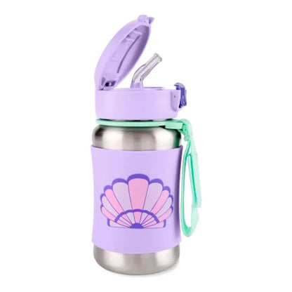 Skip Hop - SPARK STYLE  Stainless Steel Straw Bottle - Seashell