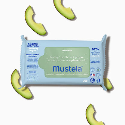 Mustela Gentle Cleansing Wipes with Avocado 60 Wipes | Face & Body