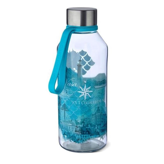 Carl Oscar - WisdomFlask™ Tritan with strap 650ML | Turquoise Water