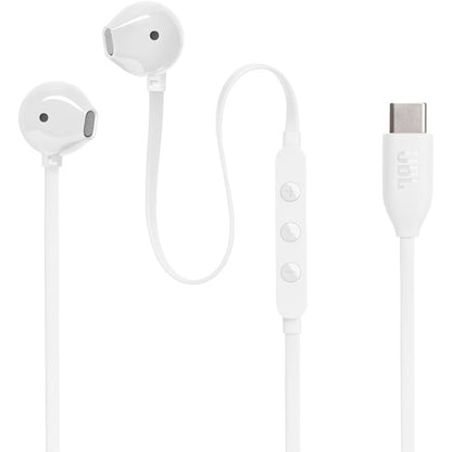 JBL - Tune 305C USB-C Wired Classic Headphones | White