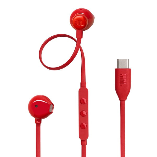 JBL - Tune 305C USB-C Wired Classic Headphones | Red