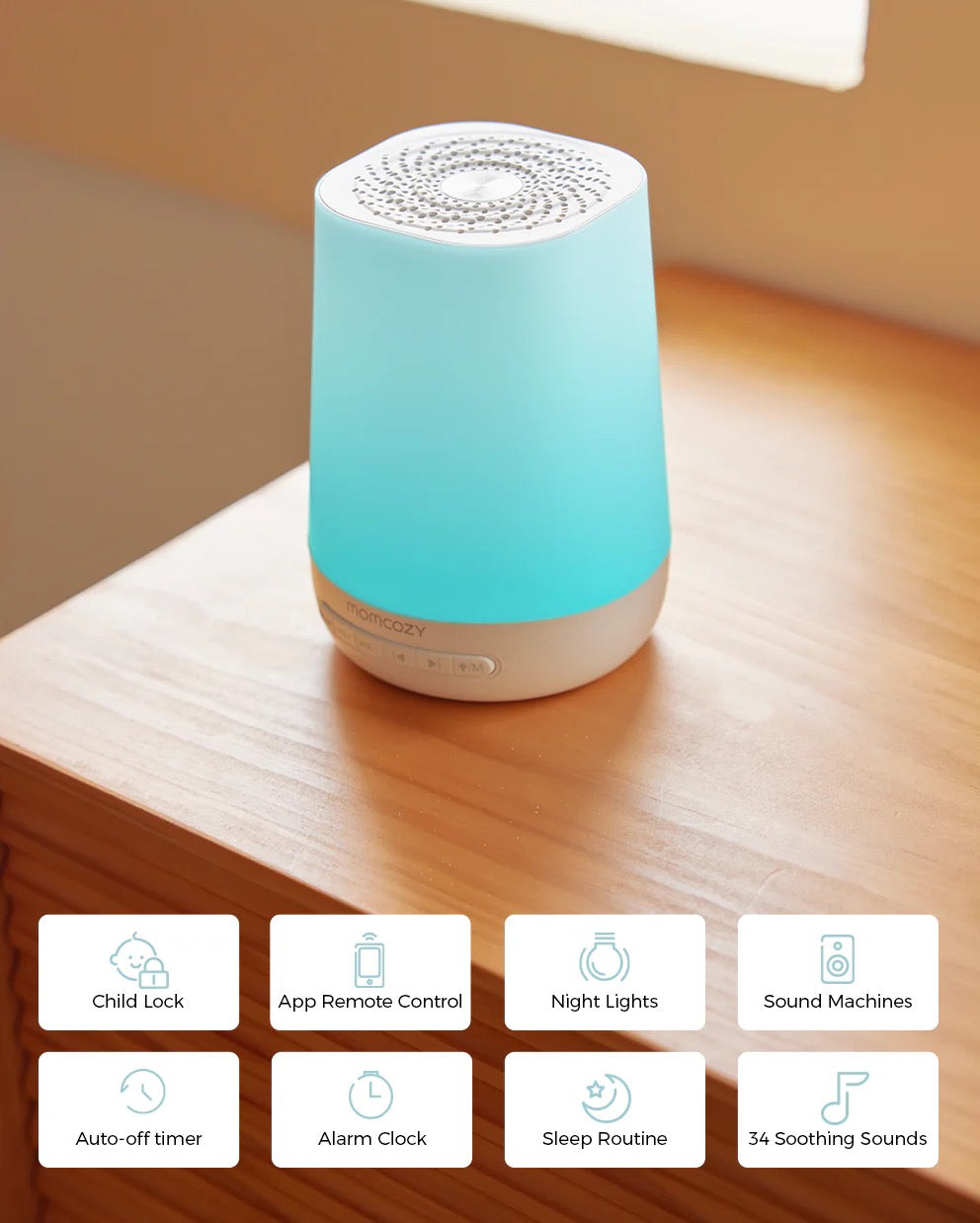 Momcozy - Smart Baby Sound Machine | App Remote Control