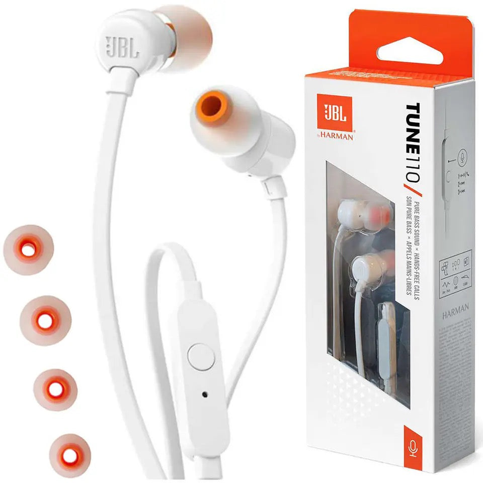 JBL - T110 In Ear Headphones | White