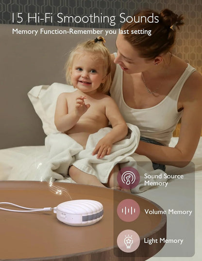 Momcozy - Little Shell White Noise Machine + Lights