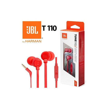 JBL - T110 In Ear Headphones | Red