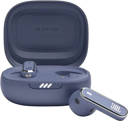 JBL - Live Flex True Wireless Noise Cancelling Earbuds | Blue