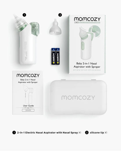 Momcozy - Baby 2-in-1 Nasal Aspirator with Sprayer