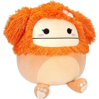 Squishmallows - Medium Plush 12" Shasta the Light Orange Bigfoot with Flower Pin