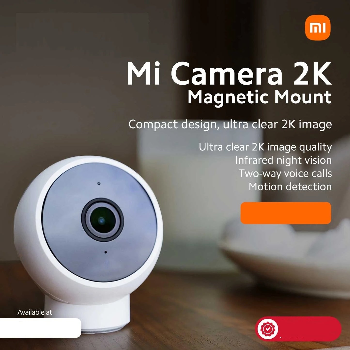 Xiaomi - Mi Home Security Camera 2K | Magnetic Mount