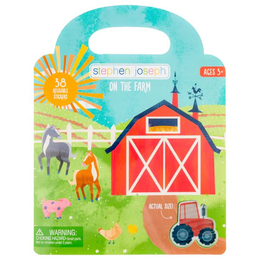 Stephen Joseph | Reusable Sticker Book | Farm