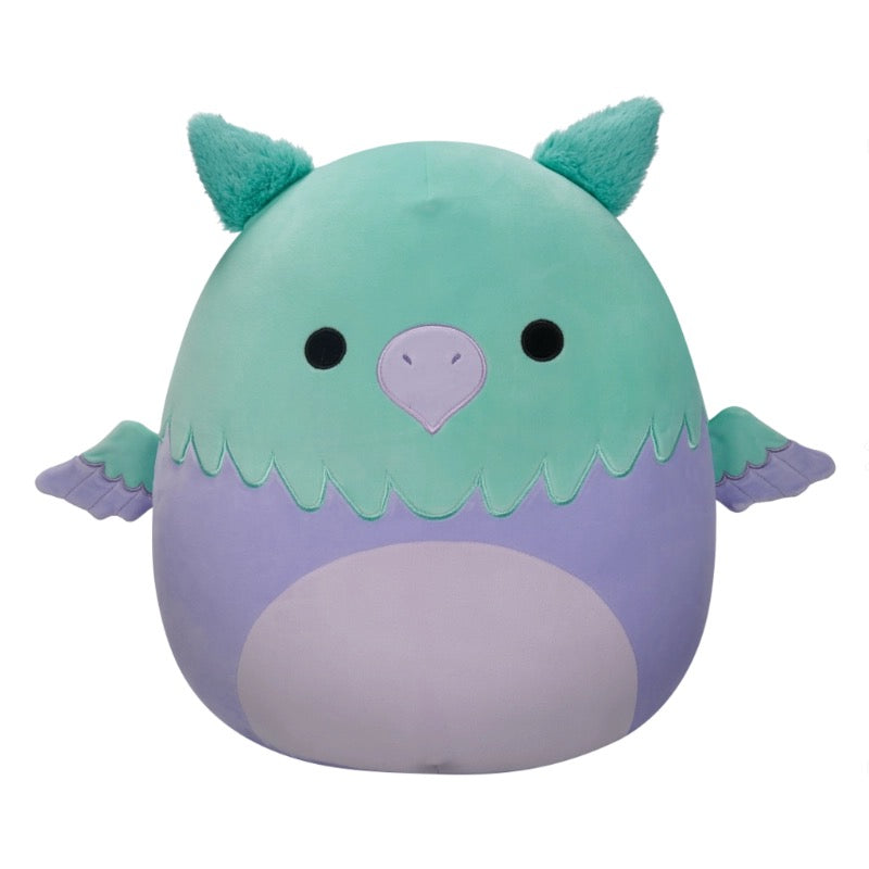 Squishmallows - Medium Plush 12" Minerva the Aqua and Purple Griffin