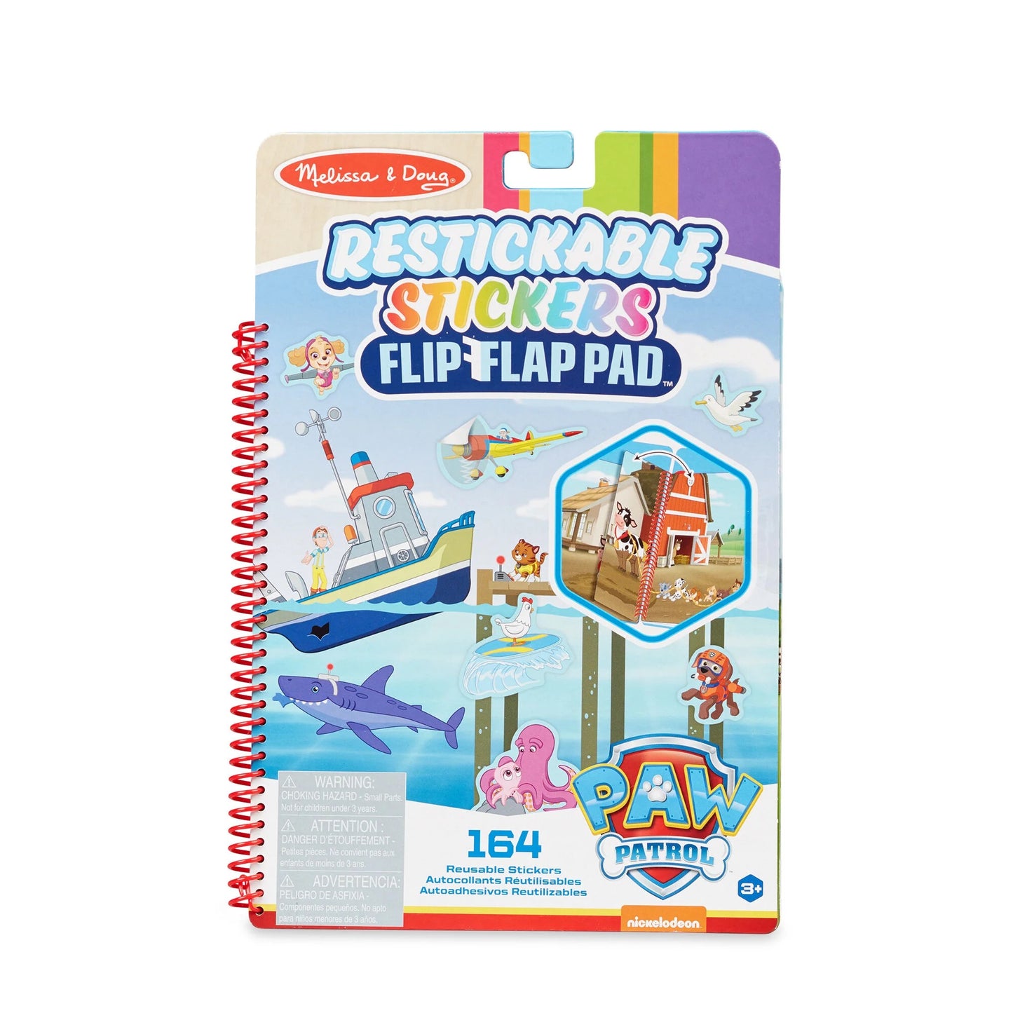 Mellisa & Doug Paw Patrol Restickable Stickers Flip-flap Pad | Adventure Bay 