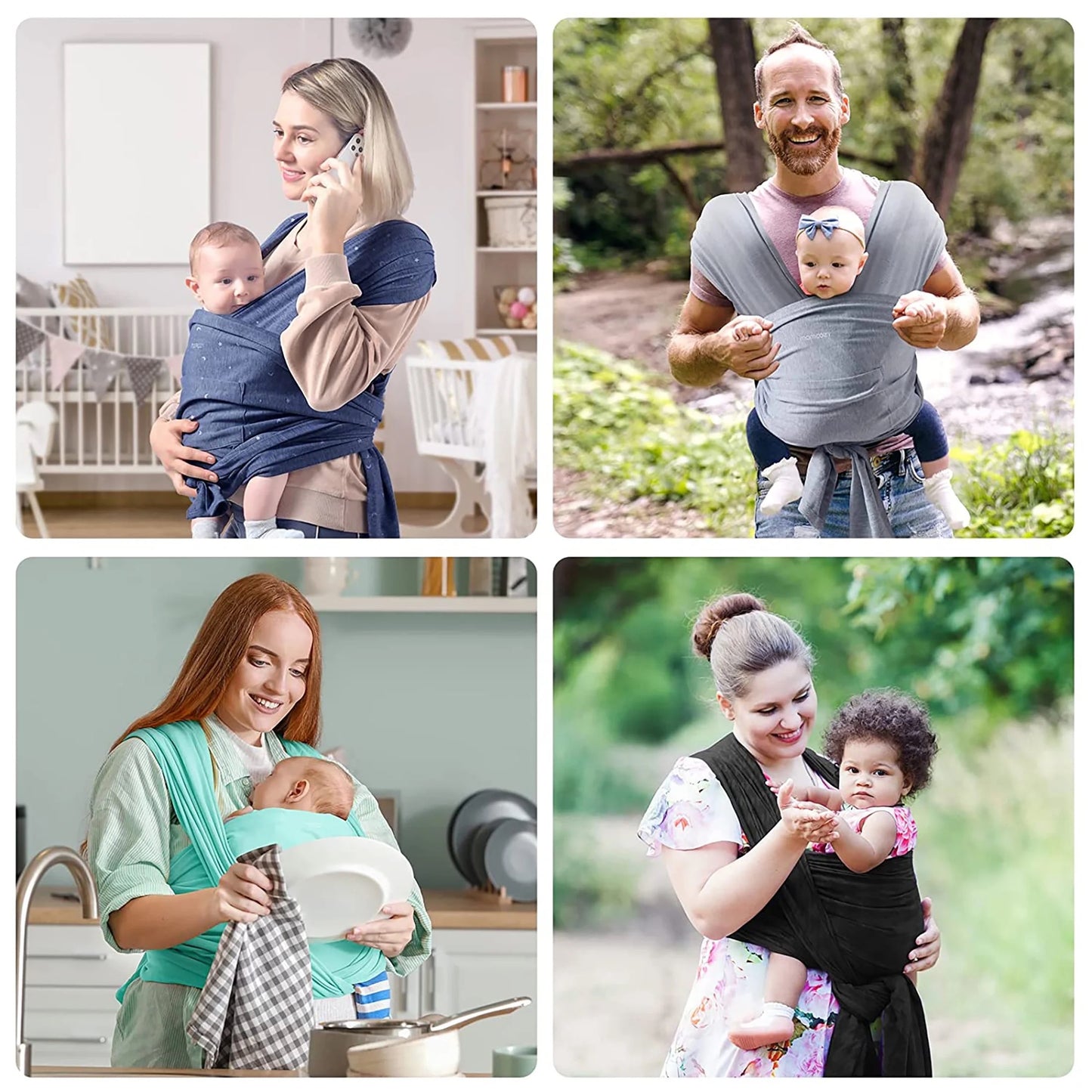 Momcozy - Baby Wrap Carrier | Air-Mesh