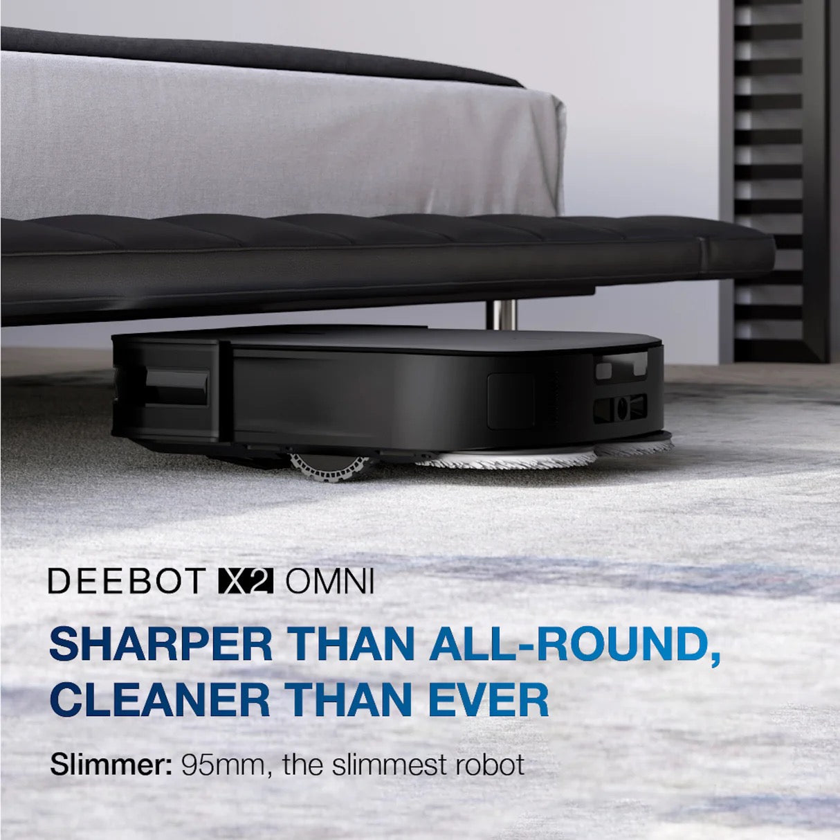 ECOVACS - DEEBOT X2 Omni Robot Vacuum and Mop, 8000Pa Suction