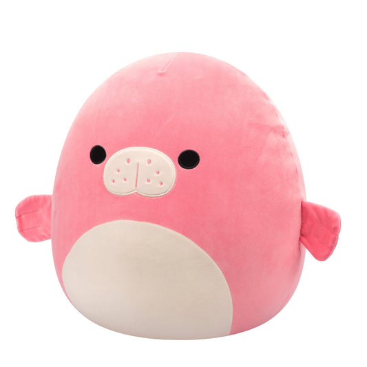 Squishmallows - Large Plush 16" Coral Manatee W/White Belly