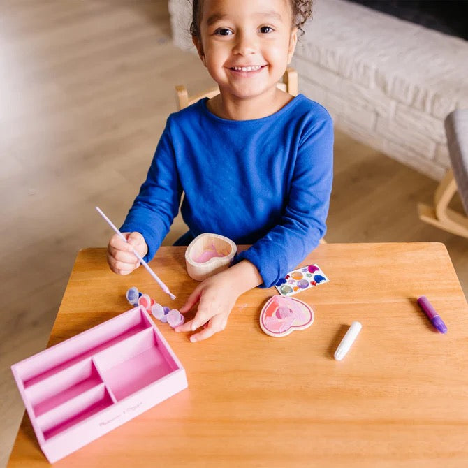 Melissa & Doug Decorate-Your-Own Wooden Heart Box