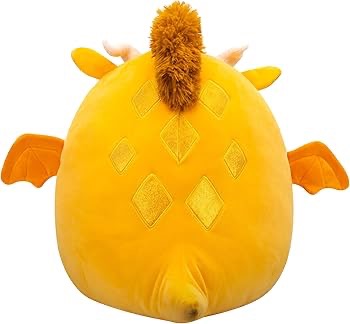 Squishmallows - Large Plush 16" Gold Dragon W/Sparkle Belly