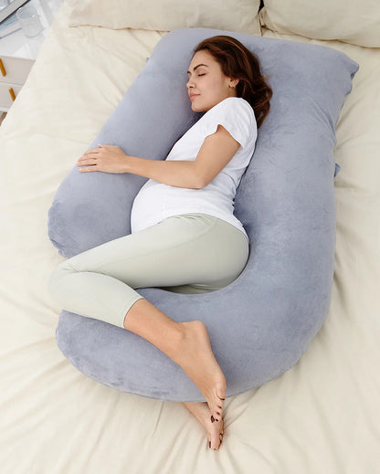 Momcozy - Huggable U Shaped Maternity Body Pillow | Velvet