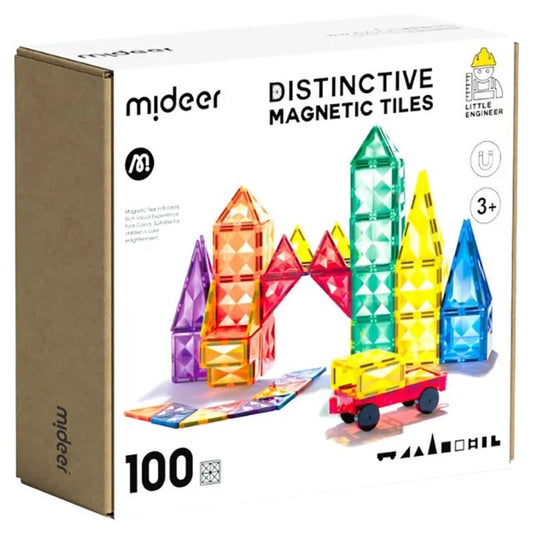 Mideer - Colorful Magnetic Tiles | 100pcs