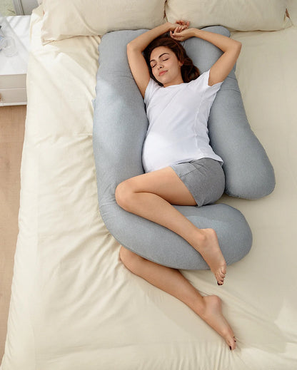 Momcozy - Huggable U Shaped Maternity Body Pillow | Velvet